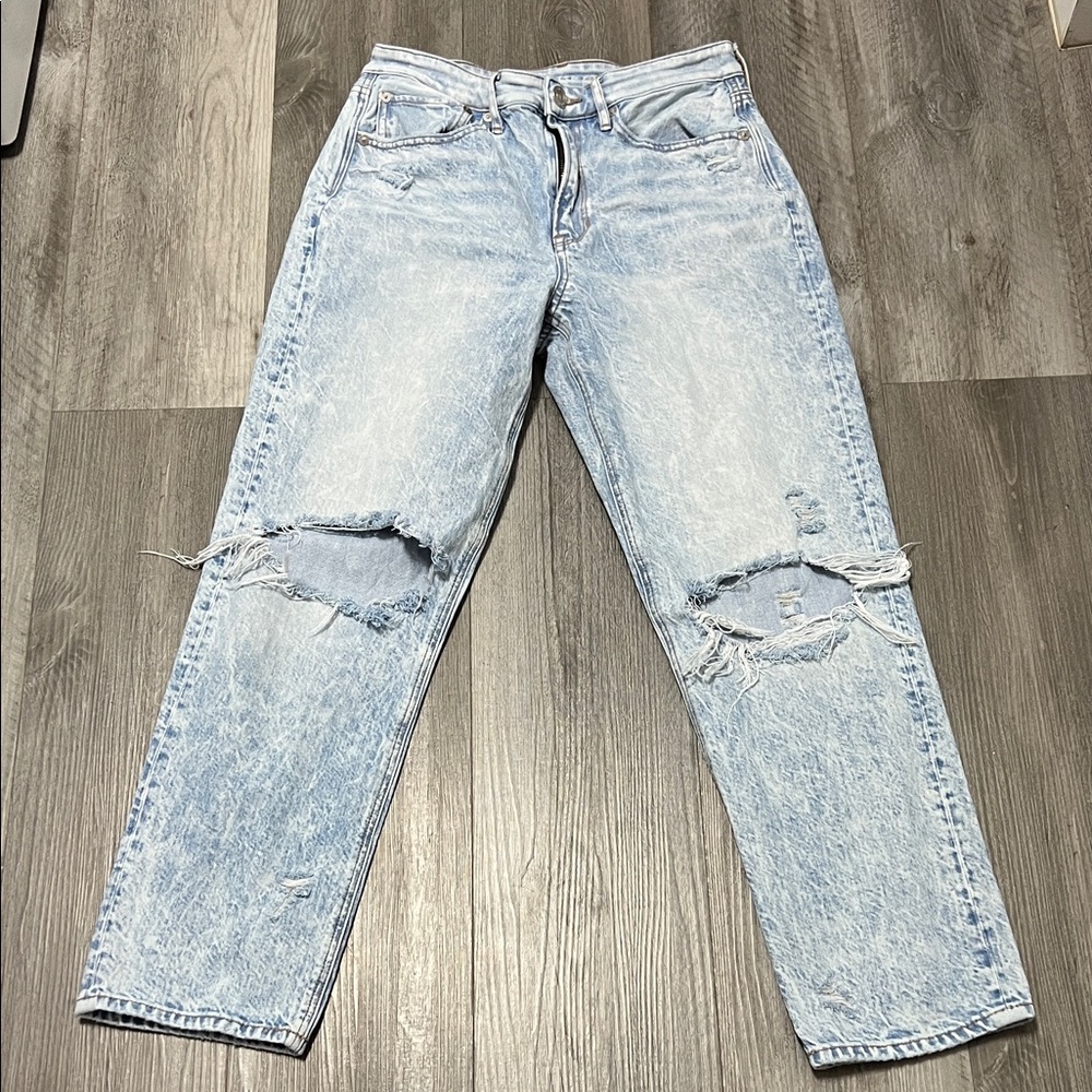 American Eagle Women's 90s Boyfriend Acid Wash Jeans 100% Cotton jeans/Size 6